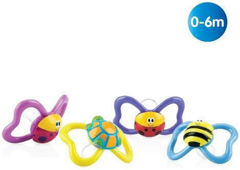 Nuby Schnuller Silikon Marienkäfer für 0-6 Monate