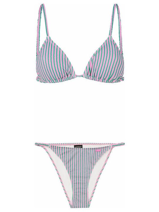 Комплект Бикини Триъгълник На райета Striped