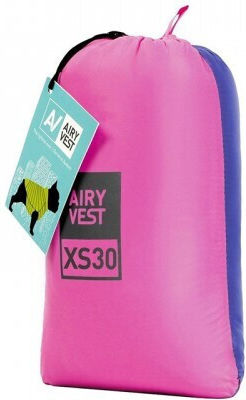 Jachetă impermeabilă Waudog Airyvest reversibilă roz-mov Xsmall 30cm