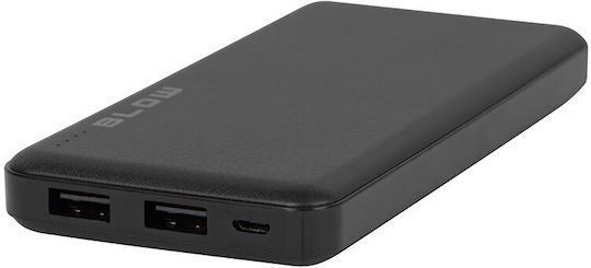 Blow PB10A Power Bank 10000mAh mit 2 USB-A Anschlüssen Schwarz