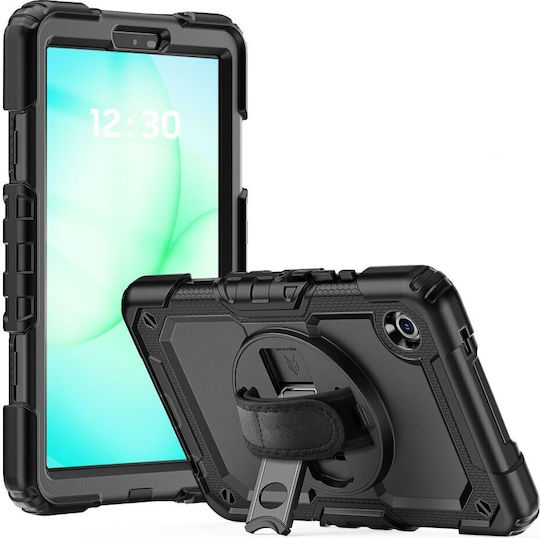 Tech-Protect Solide Umschlag Rückseite Rotierende Dauerhafte Schwarze (Galaxy Tab A9 / Galaxy Tab A11)