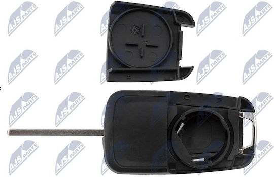 NTY Car Key Shell with Blade with 2 Buttons for Opel
