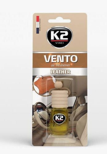 K2 Ароматизатор Окачен за кола Vento Leather 8мл 1бр