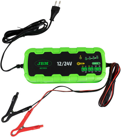 JBM Φορτιστής Μπαταρίας Αυτοκινήτου 12V 12/24V