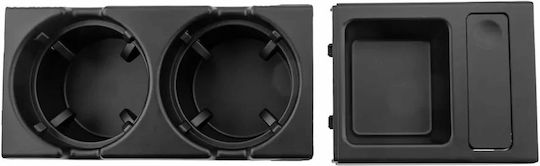 NTY Car Cup Holder 2 Positions for Console in Black Color