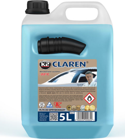 K2 Claren -22C Antifreeze Liquid Car Windows 5lt