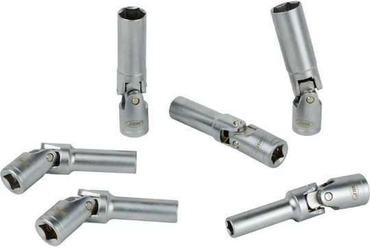 JBM Satz Schwenkbare Zündkerzenschlüssel 8mm / 16mm 6Stk.