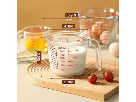 Aj Γυάλινος Δοσομετρητής Κουζίνας 350ml