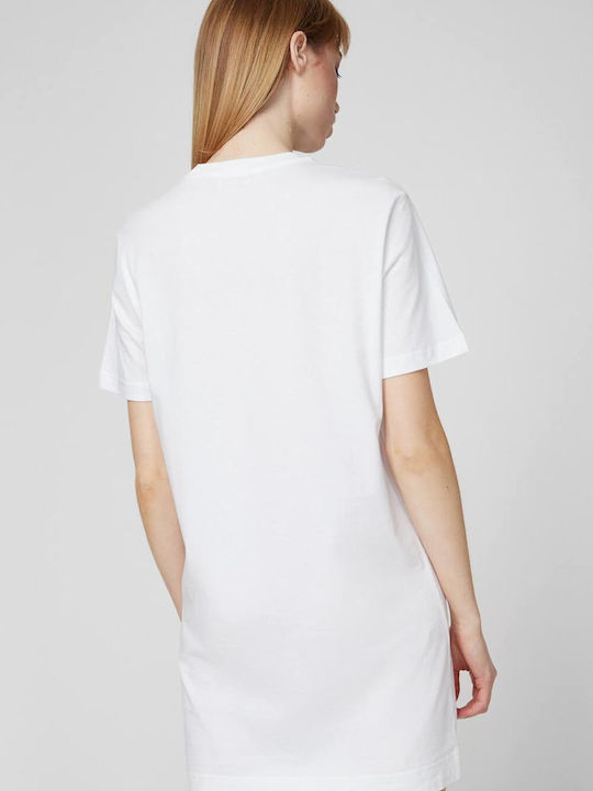 Summer Mini T-Shirt Dress White