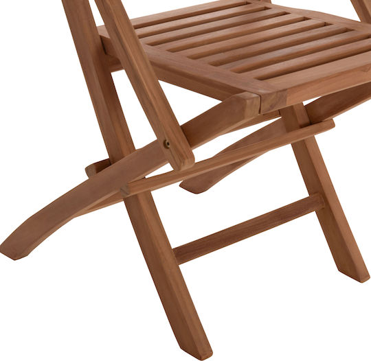 Crander 7 Stück Garten- und Outdoor-Möbelsets für Speisesaal Natur Herstellerfarbe