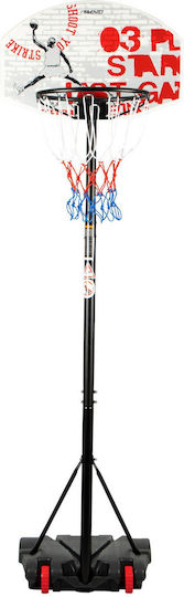 Avento Μπασκέτα με Βάση και Ρυθμιζόμενο Ύψος