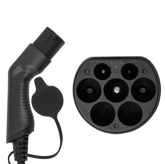 Electric Car Charging Cable 7.5kW 32A Type 1 to Type 2 Single Phase by Jbm 54054