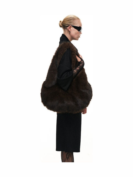 Fur Women's Shoulder Bag Marrone