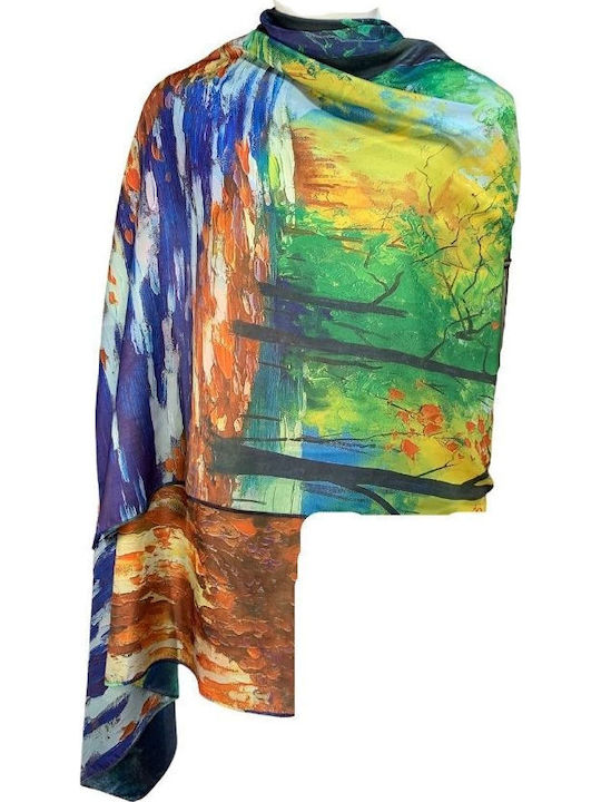 Women's Silk Scarf Green