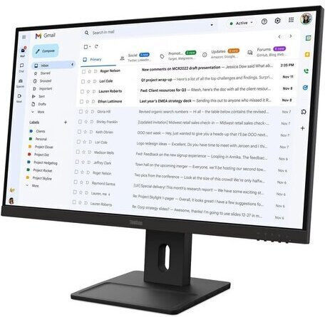 Lenovo ThinkVision E27-40 IPS Monitor 27" FHD 1920x1080 με Χρόνο Απόκρισης 4ms GTG