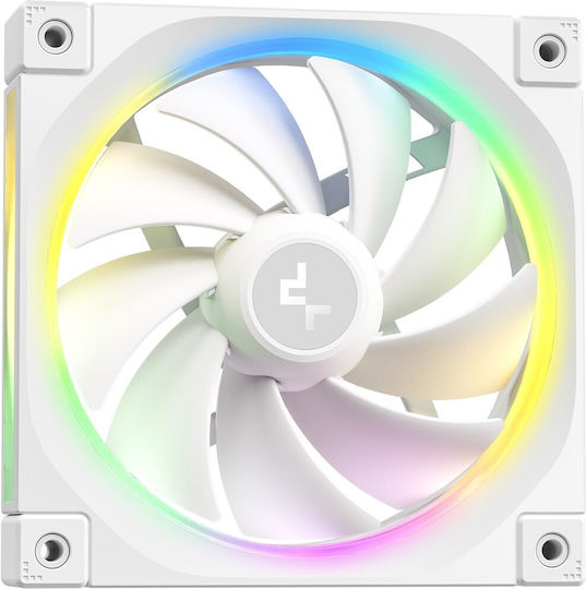 LQ360 WH Water Cooling AIO CPU With 3 Fans 120mm And RGB Lighting White