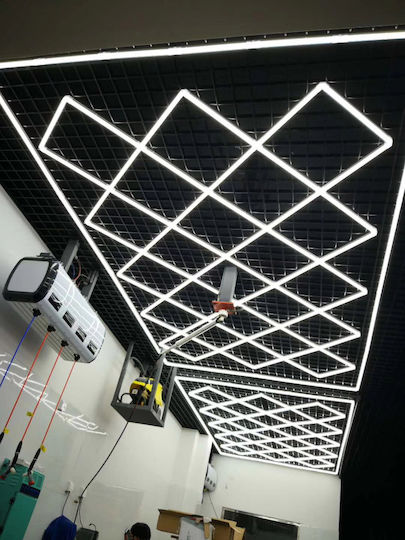 Diamond LED Κρεμαστό Φωτιστικό Λευκό 484.5x243.5εκ. Diamond LED Κρεμαστό Φωτιστικό Λευκό 484.5x243.5εκ.