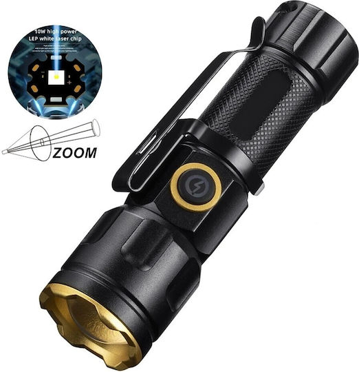 Kronos Επαναφορτιζόμενος Φακός LED IP65 με Μέγιστη Φωτεινότητα 3000lm