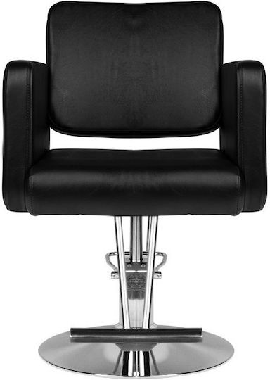 Salon Tech Καρέκλα Ηairdresser Schwarz mit verstellbarer Höhe