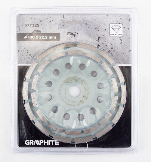 Diamond Grinding Disc 2 Segments 180 X 22.2 Mm Dry Use