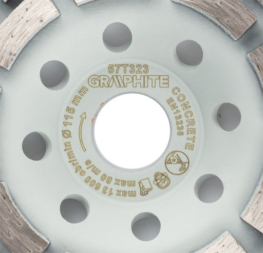 Diamond Grinding Disc 2 Segments 115 X 22.2 Mm Dry Use