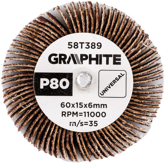 Флап Диск 60 X 15 X 6 мм P80