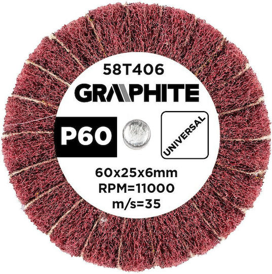 Флап Диск 60 X 25 X 6 Мм P60