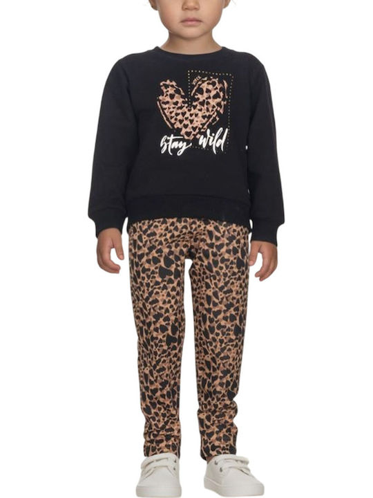 Kinder-Set mit Leggings Winter 2Stück Black