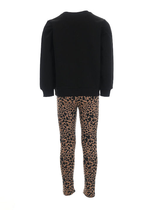 Kinder-Set mit Leggings Winter 2Stück Black