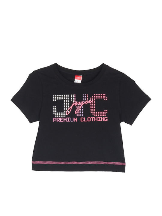 Kids' Set with Leggings Summer 2pcs Black Disco Leds