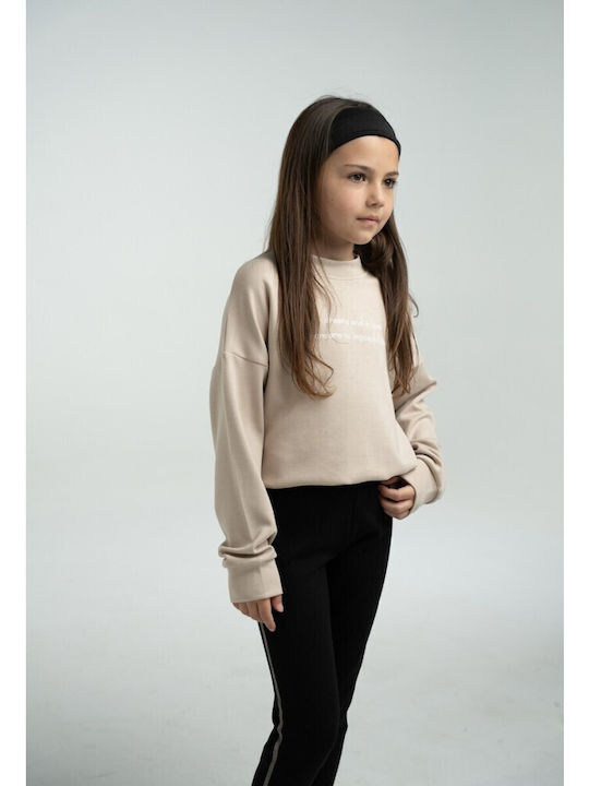 Kids' Set with Leggings Winter 2pcs Beige