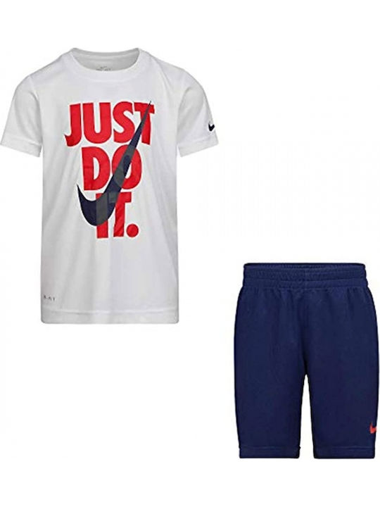 Set pentru copii cu șorturi Vară 2buc Alb Just Do It