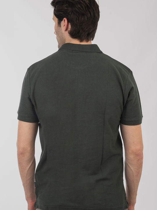 Polo Bluza Tricou Cu Mânecă Scurtă Verde Pădure
