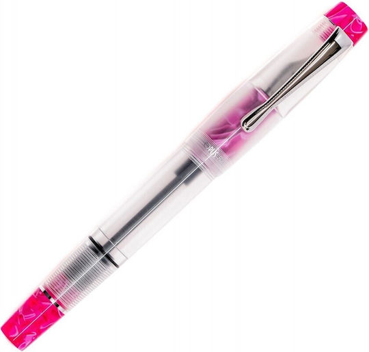 Opus 88 Koloro Hot Pink Fountain Pen 4710484646729 Broad Nibs