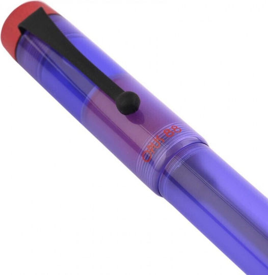 Opus 88 Purple Demonstrator Fountain Pen Special Edition Black Nib 4710484644411 Nibs Broad
