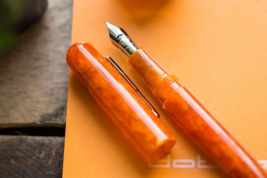 Conklin All American Sunburst Portocaliu Stilou cu Pană 080333714126 Penite Extra Fine