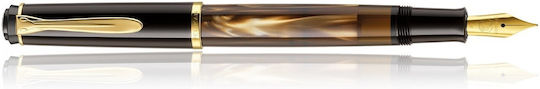 Pelikan Classic M200 Brown Marbled Fountain Pen 4012700808868 Medium Nibs