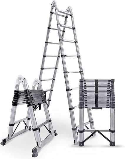 Veritas Telescopic Ladder Aluminum of Steps