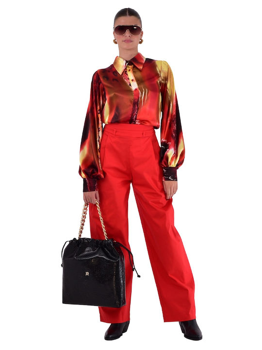 Dama Tesatura Pantaloni Red