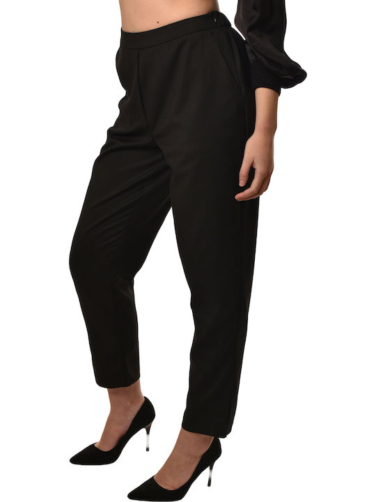 Women's Fabric Trousers Black