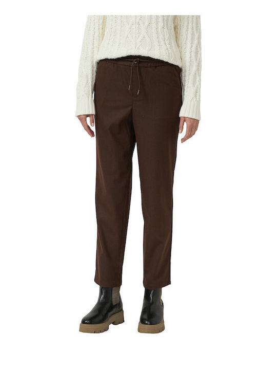 Women's Fabric Trousers Brown