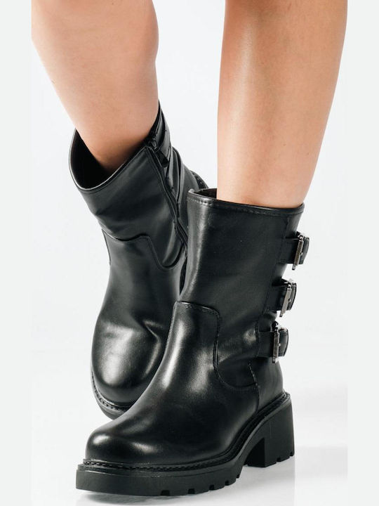 Stiefeletten Damen Schwarz