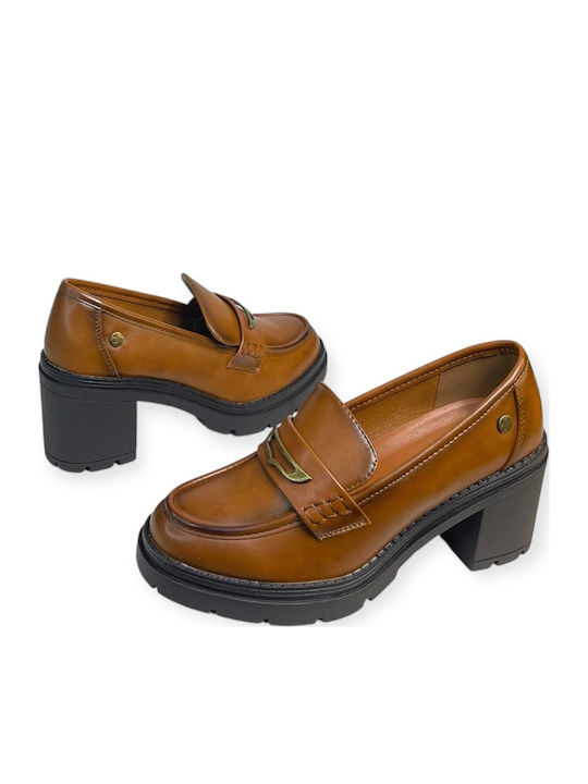 Pantofi cu toc Maro
