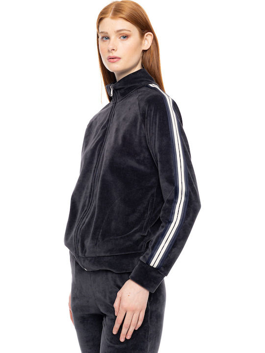 Damen Jogginghosen Samt Blau