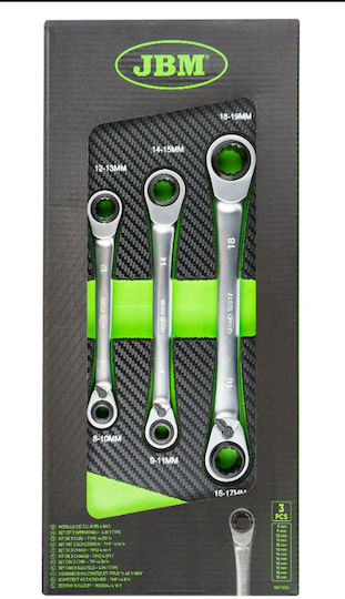 Set 3 German Polygon Wrenches Ratchet 4 1 Double Size Each Side 15316