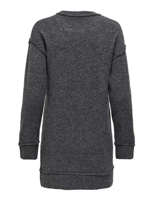 Life Rochie Mini Tricotată Gri Mediu Melanj