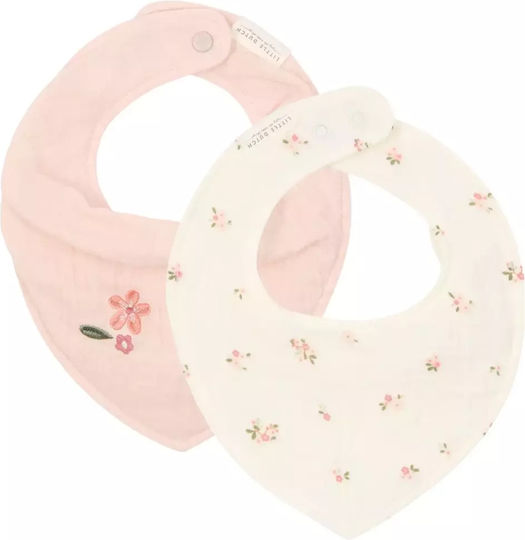 Little Dutch Fairy Blossom & Blossom Bandana Fabric with Button Blossom 2pcs