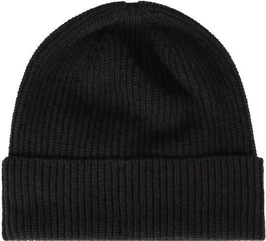 Beanie Unisex Beanie with Rib Knit in Black color