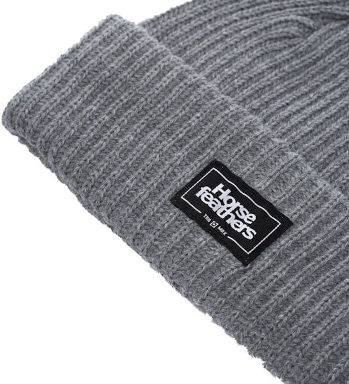 Beanie Masculin Căciulă Tricotat în culoarea Gri