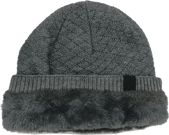 Beanie Unisex Căciulă Tricotat în culoarea Gri